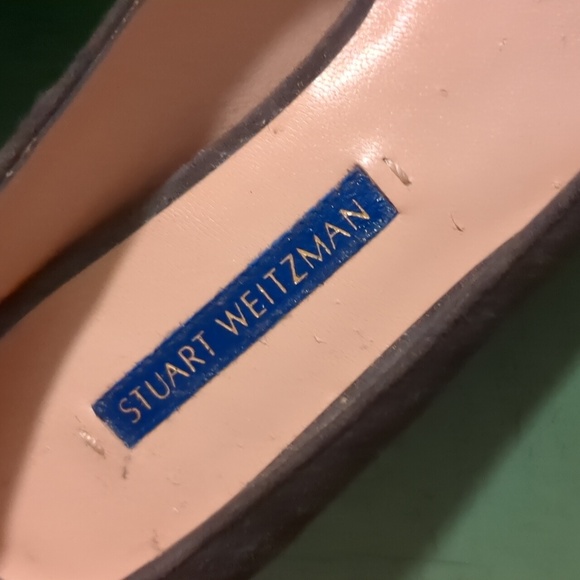 Stuart Weitzman Gabby Suede Pumps Gray - Picture 3 of 12